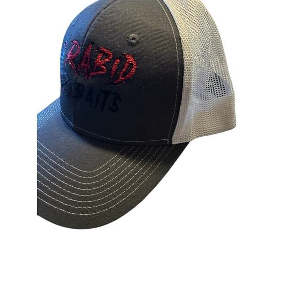 Rabid Baits Hat Men’s One Size Black/White Snapback - Picture 8 of 14